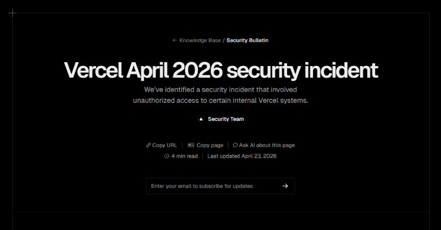 Vercel on Wednesday revealed that it has identified an additional set of customer accounts that were compromised as part of a security incident that enabled unauthorized access to its internal systems.
The company said it made the discovery after expanding it…