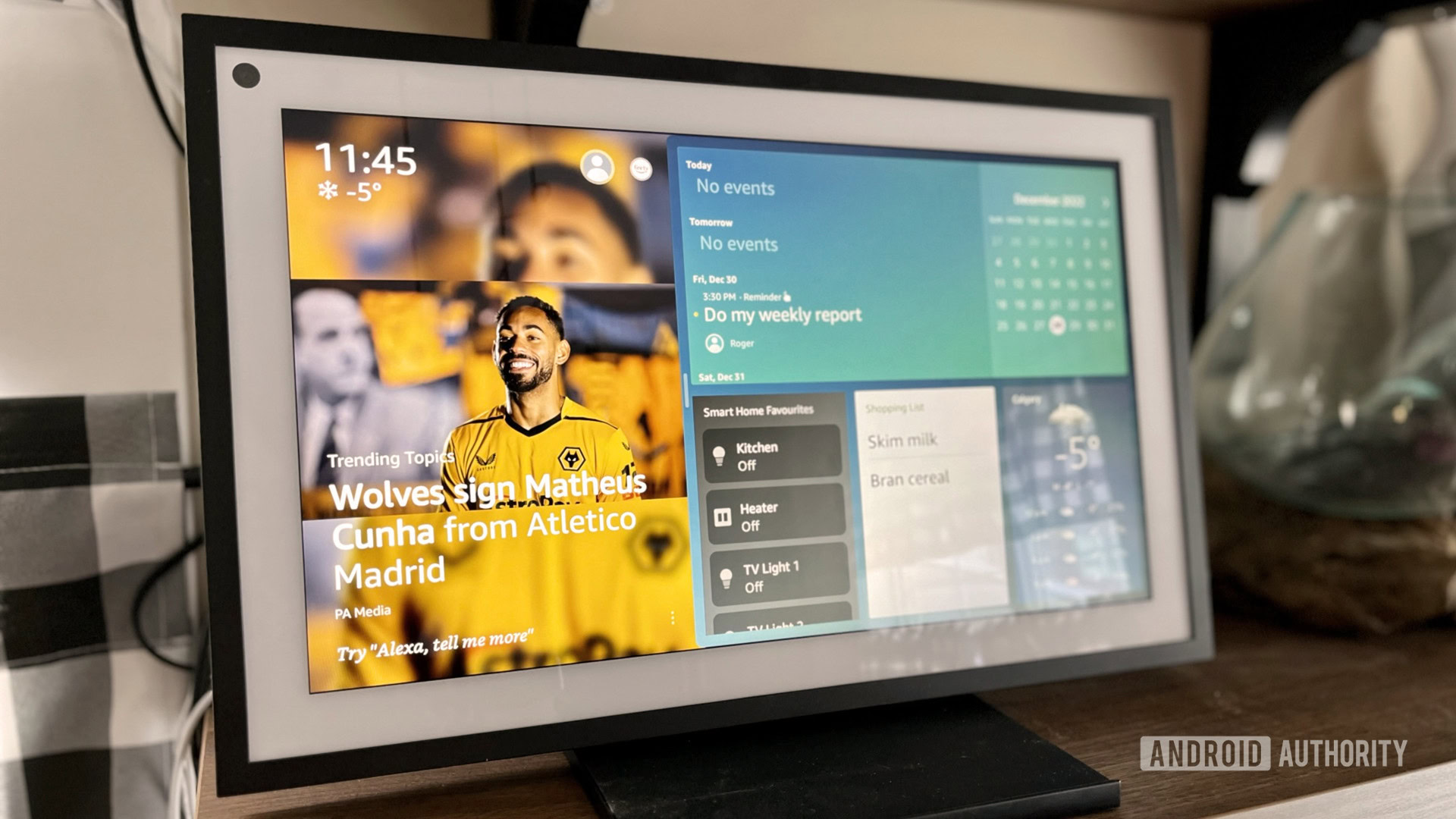 A new feature in Amazon's paid Alexa subscription allows users with Echo Show displays to order food delivery in natural language.