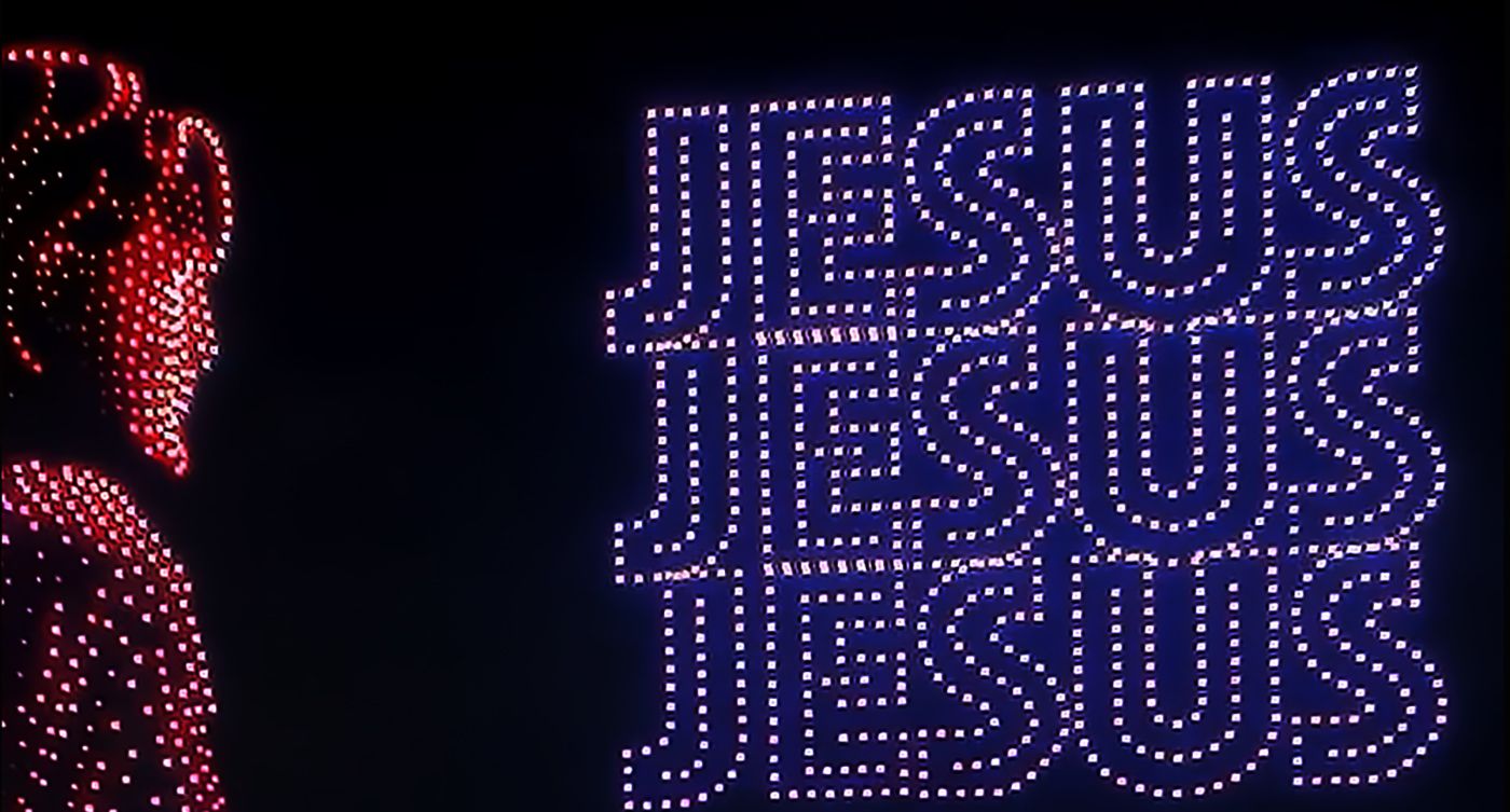 Record-breaking Texas drone show uses 10,000 drones to depict the life of Jesus and sets four Guinness World Records for massive aerial formations.