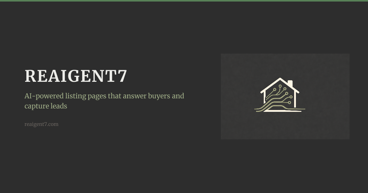 Build AI listing pages that answer buyers and capture every lead