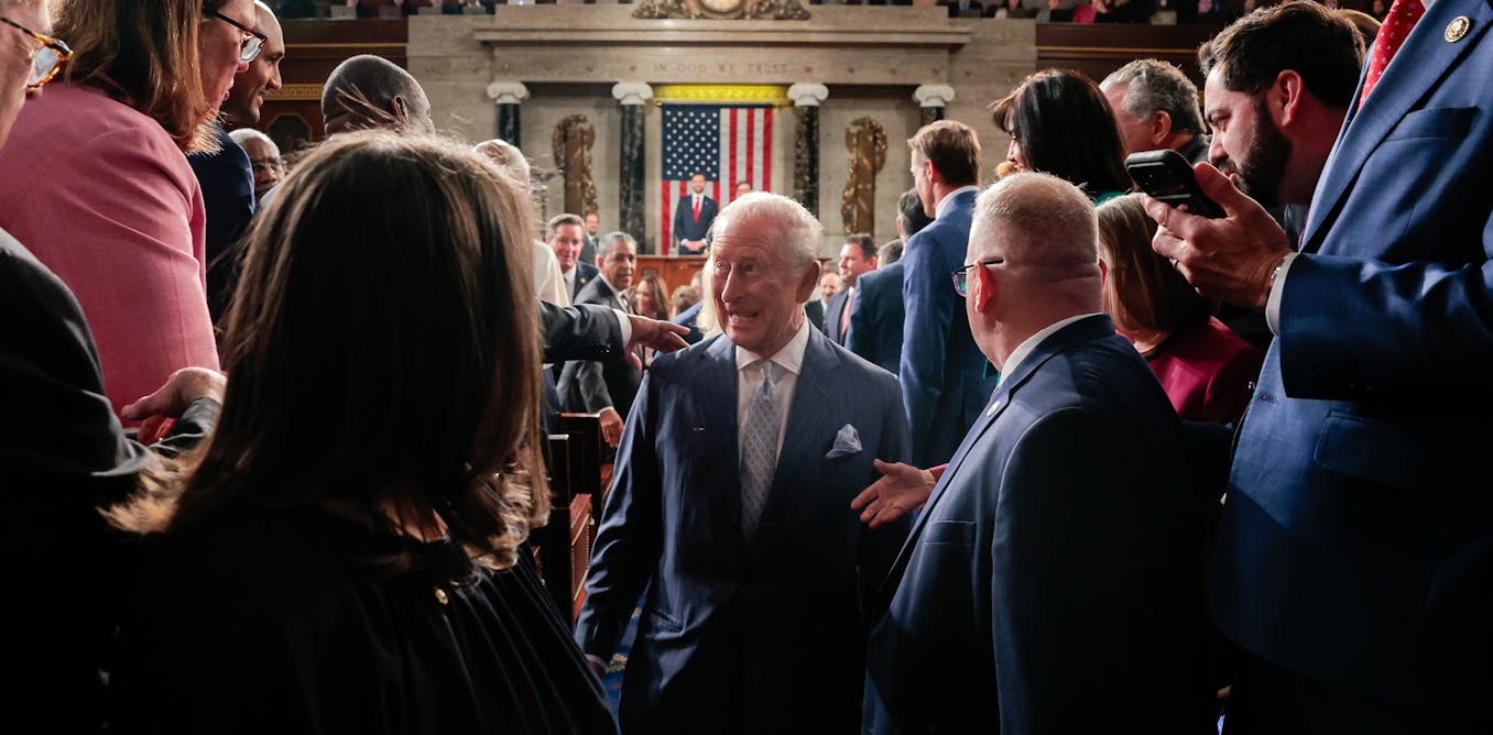 Charles received a standing ovation from Congress when he highlighted the principle of checks and balances.