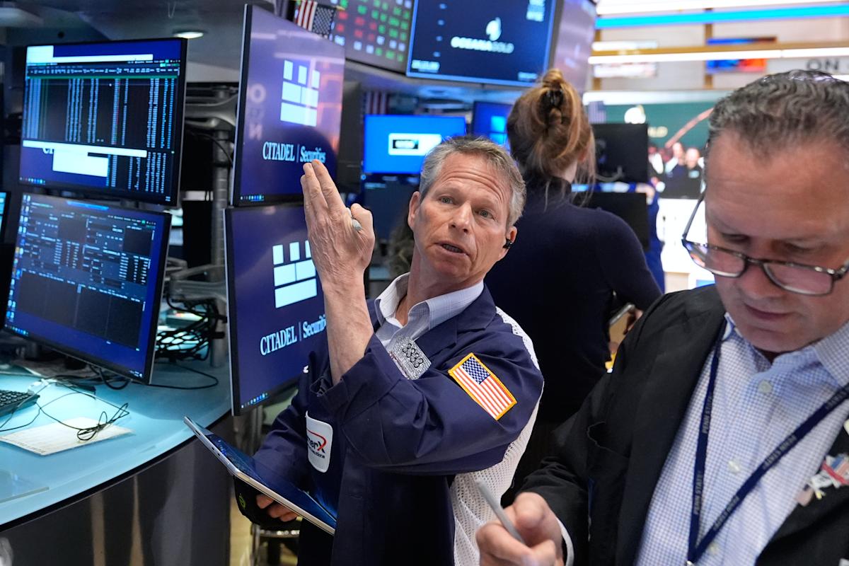 Stocks drifted mostly lower on Wall Street and oil prices slipped Friday ahead of planned U.S.-Iran talks following a shaky ceasefire agreement.  The Dow...