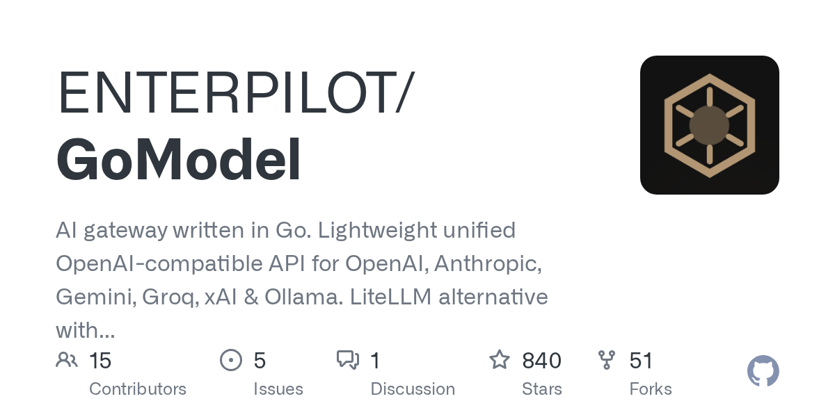AI gateway written in Go. Lightweight unified OpenAI-compatible API for OpenAI, Anthropic, Gemini, Groq, xAI &amp; Ollama. LiteLLM alternative with observability, guardrails, streaming, costs and u...